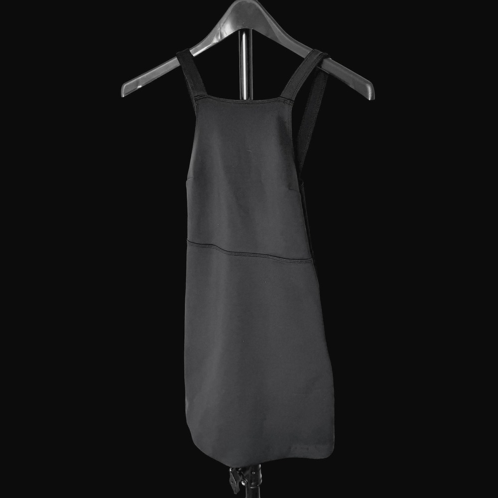 Abercrombie‎ & Fitch Black Cutout Back Mini Skater Dress XS Square Neck Stretch